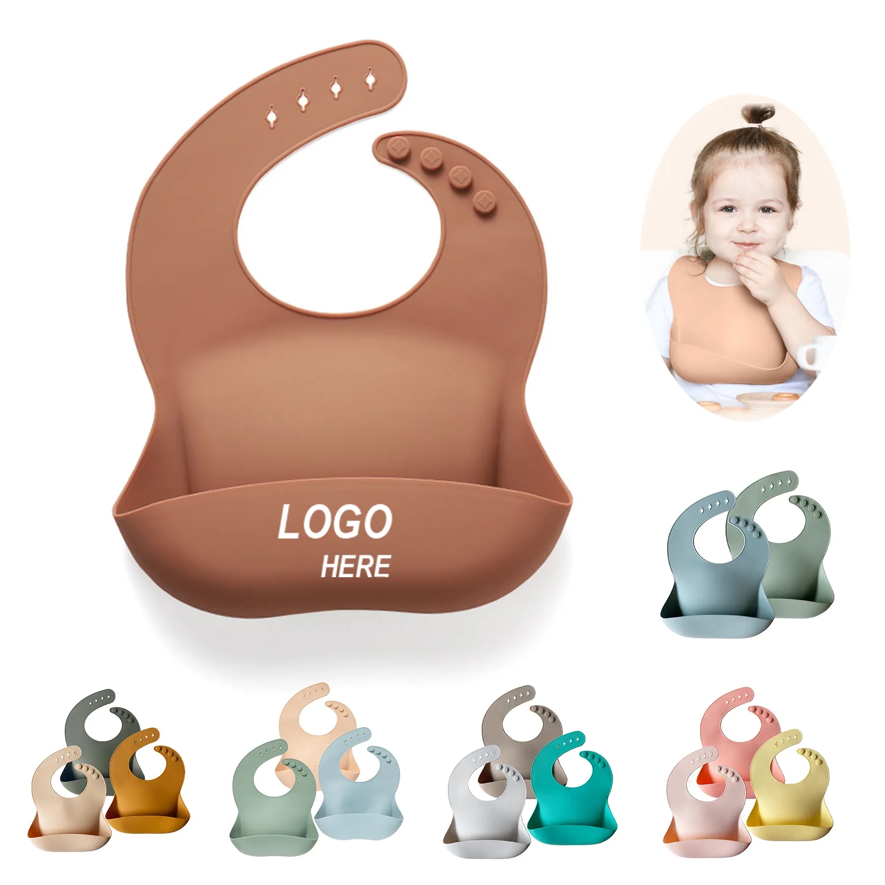 3D Silicone Baby Bib 3