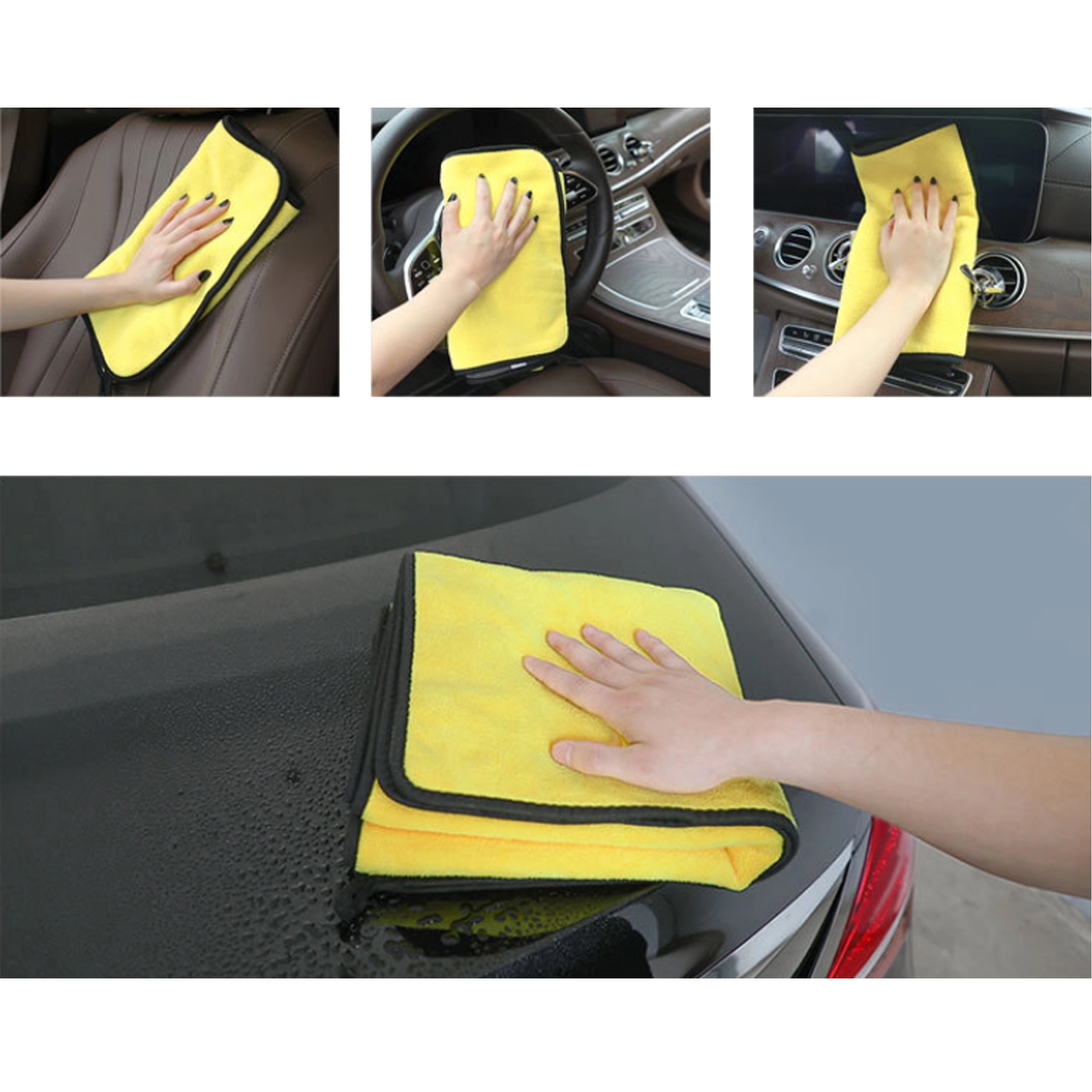 Car Microfiber Cleaning Towel MOQ50PCS 2