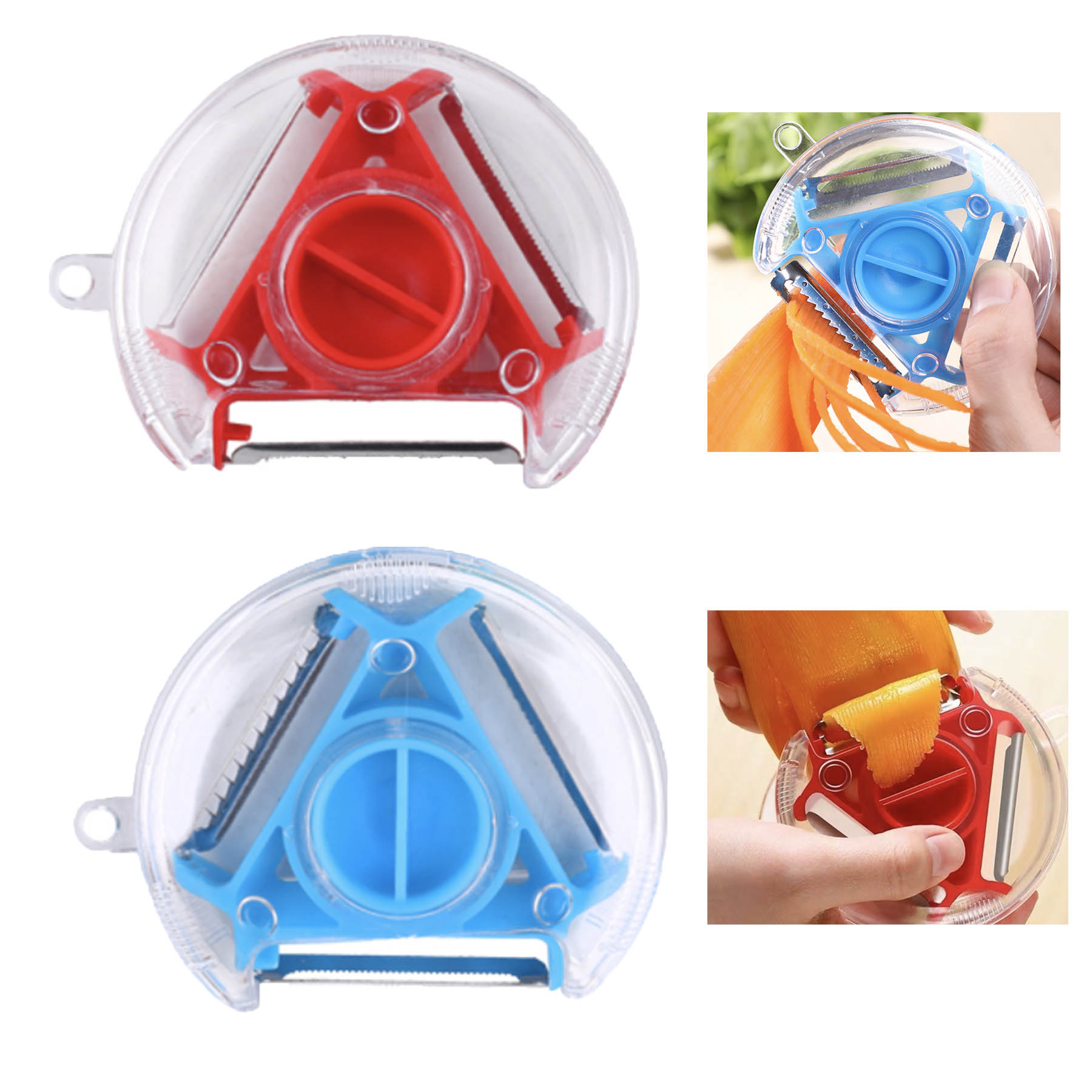 Custom Vegetable-fruit Peeler with 3 Blades 2