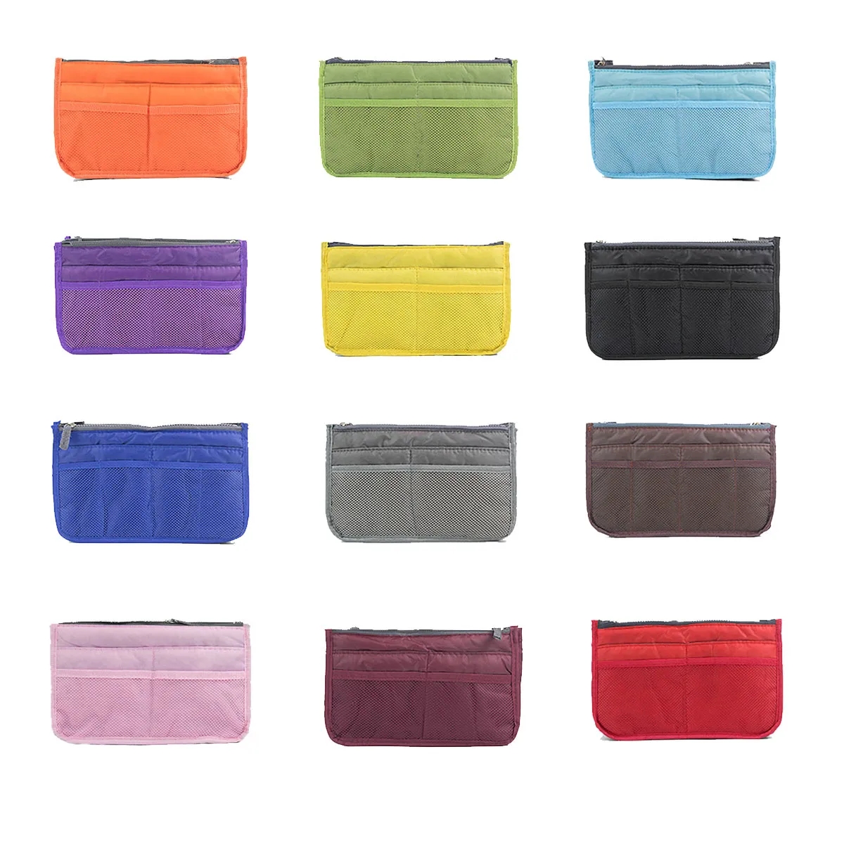 13 Pockets Insert for Handbag Nylon Travel Organizer Bag 2