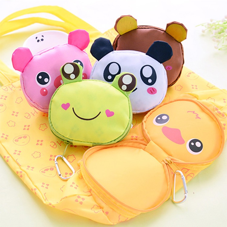 cute design Multifunctional foldable reusable shopping bag 2