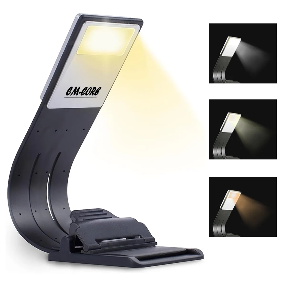 Built-in USB Cable Clip on Reading Bookmark Light 2