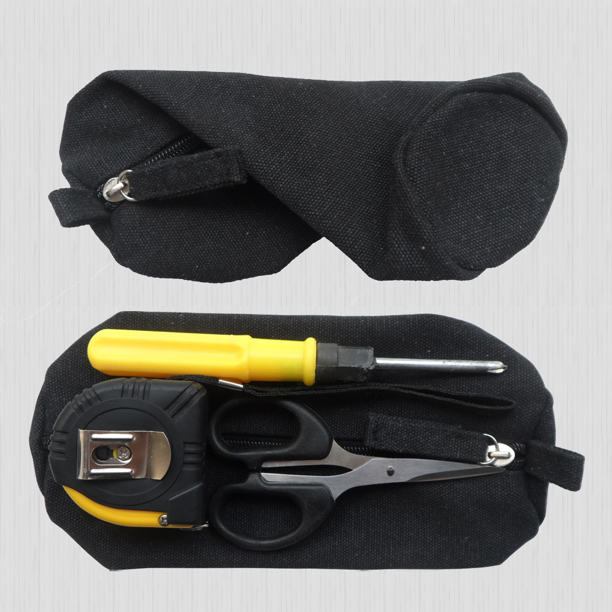 Heavy Canvas Stationery Portable bag Zipper Pencil Case 3
