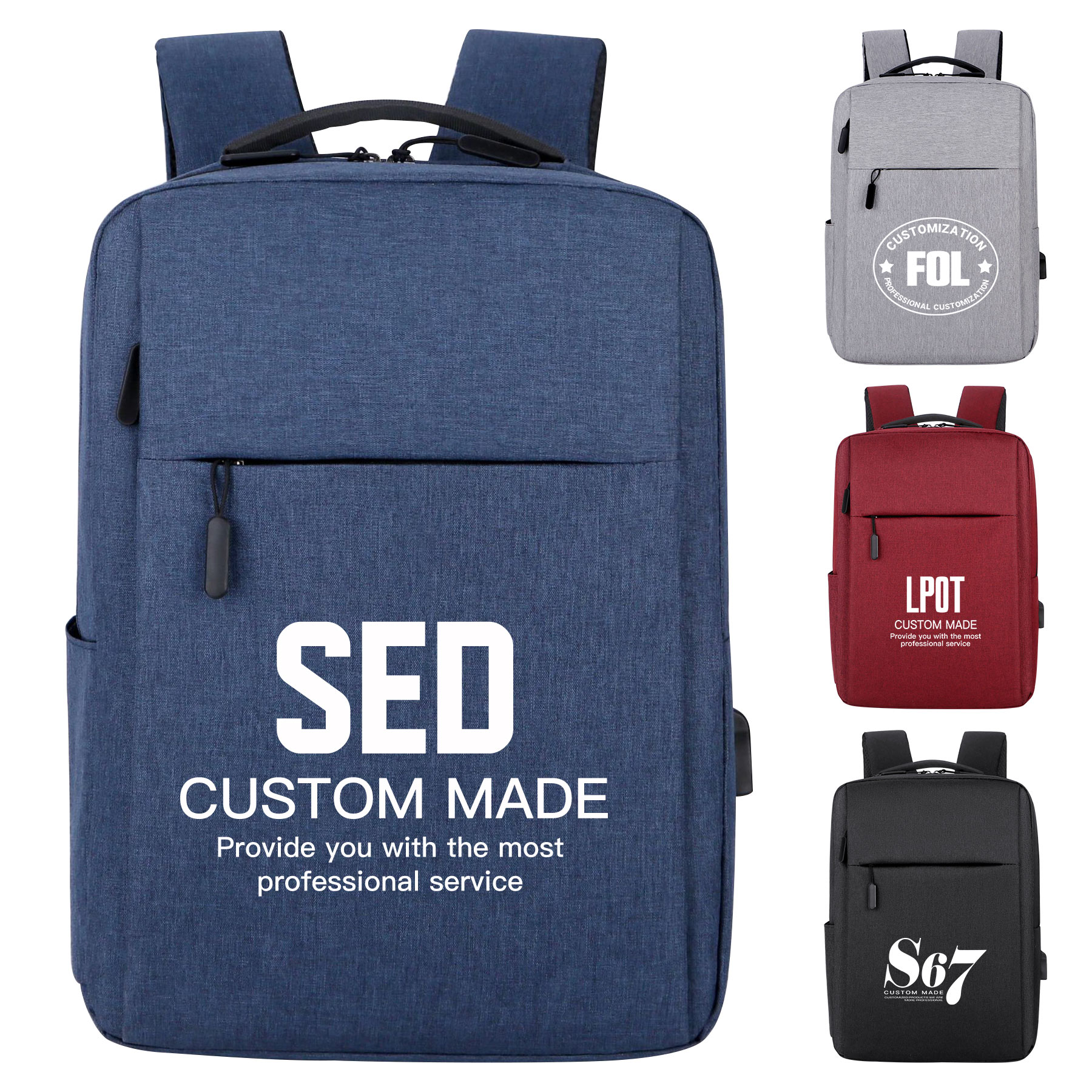 Business Laptop Backpack with USB Charging Port 3