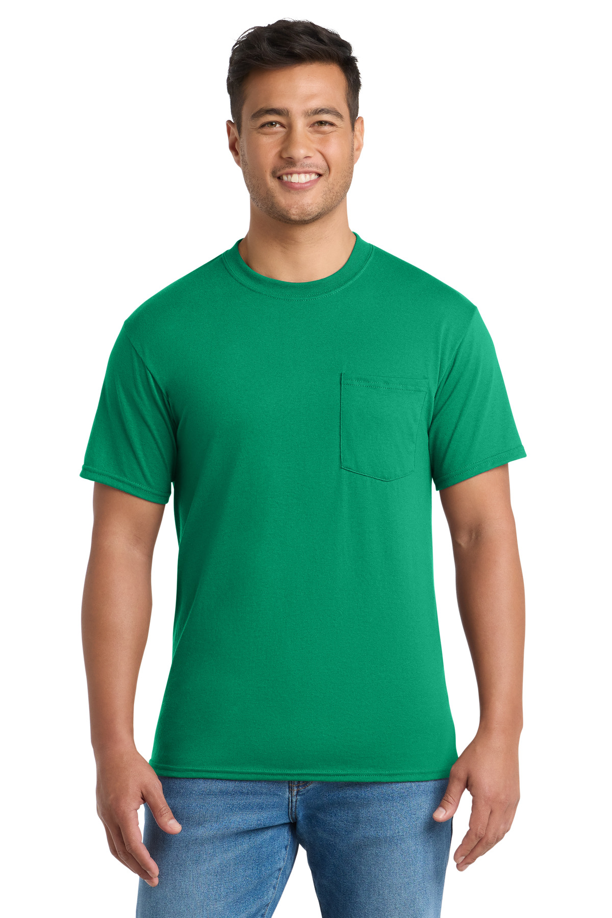 Port & Co Core Blend Pocket Tee. PC55P 3