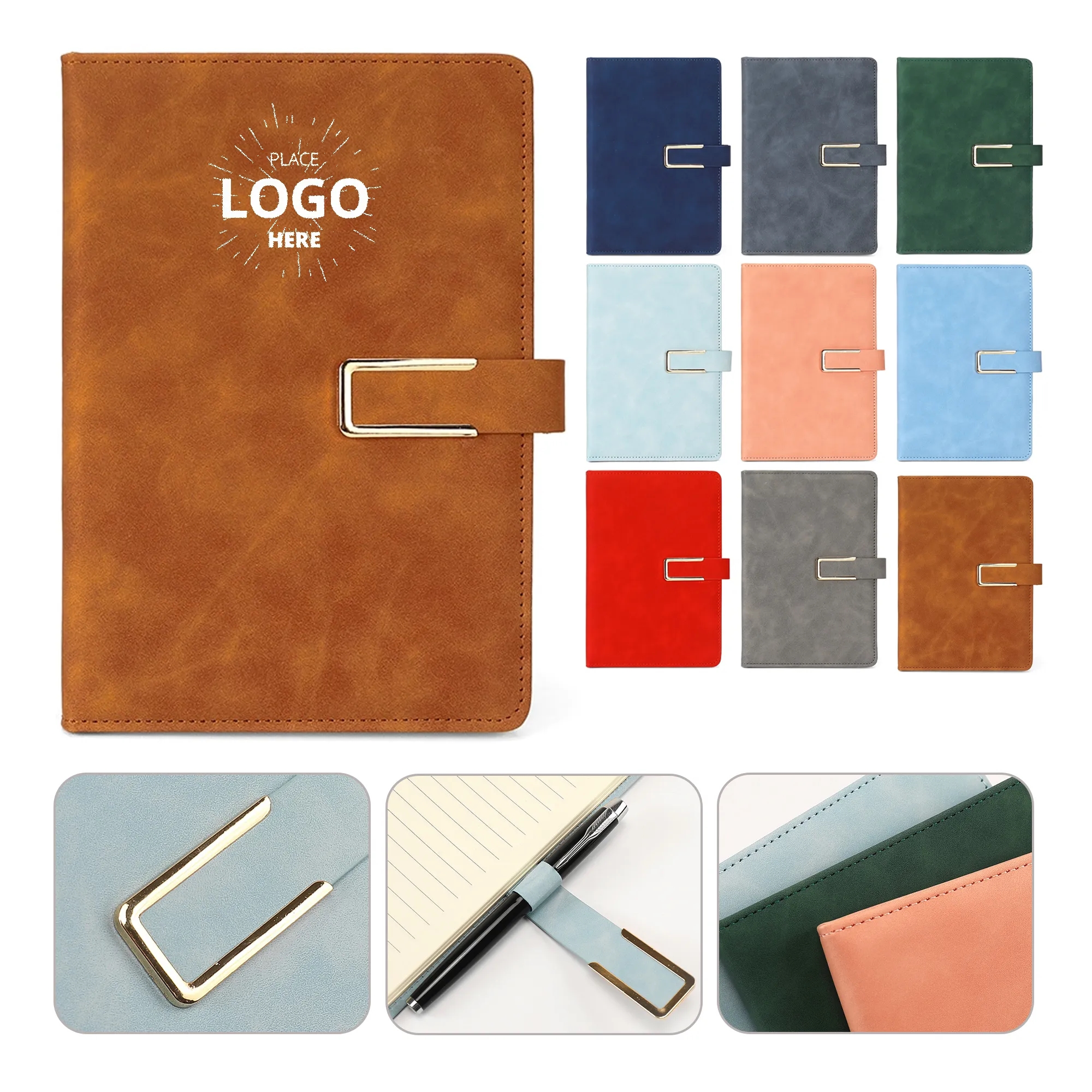 PU Leather Business Journal Notebook 6