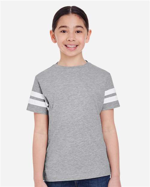 Youth Football Fine Jersey Tee - 6137 38