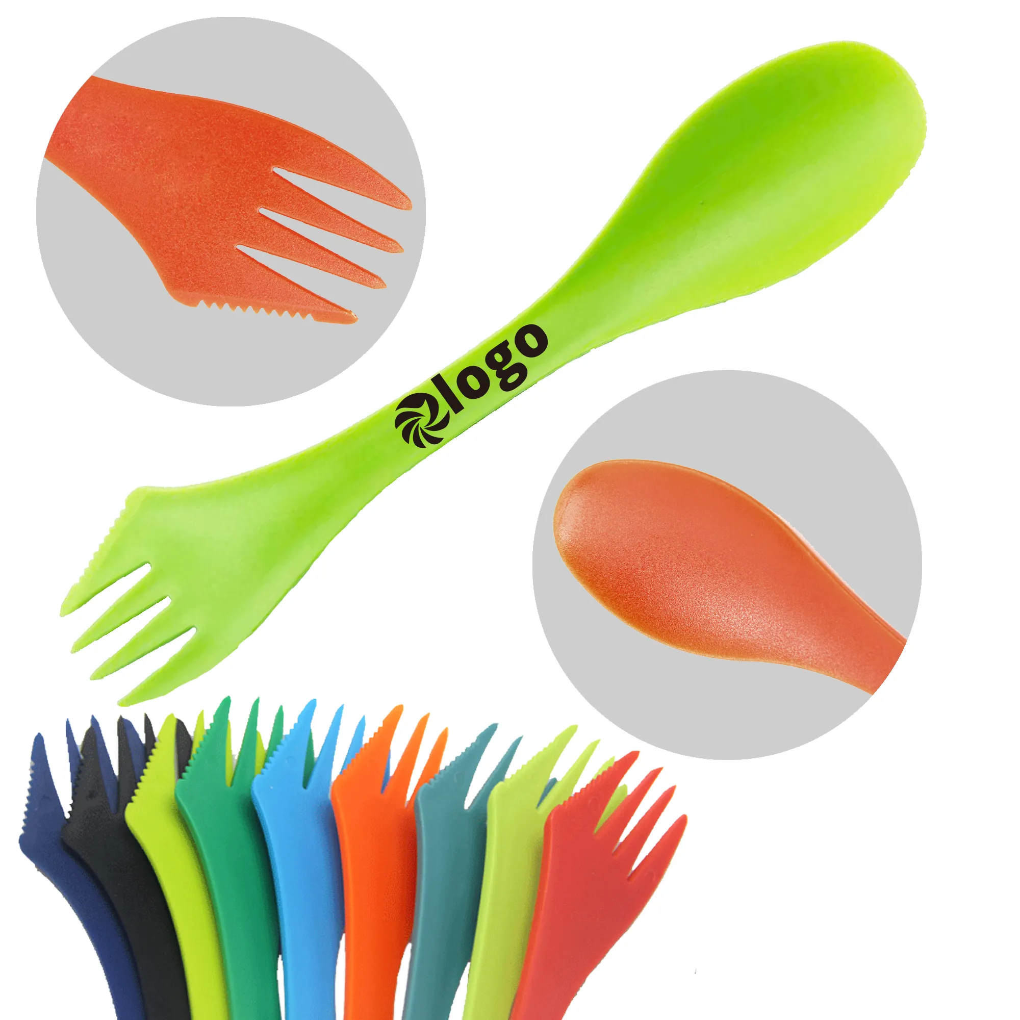 3 in 1 Plastic Cutlery Set Knife Fork and Spoon