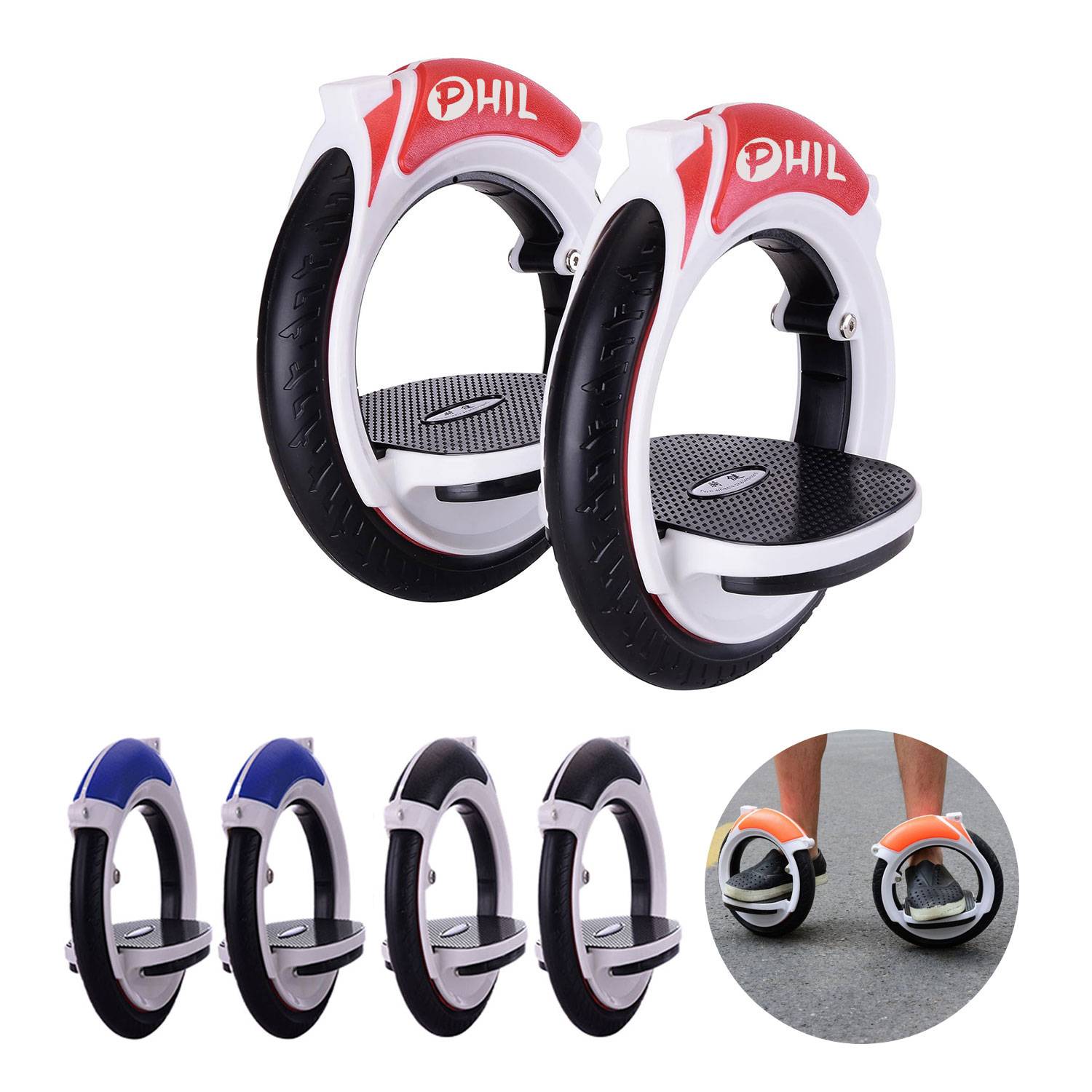 Portable Double Orbit Wheel Boardless Skate board 2
