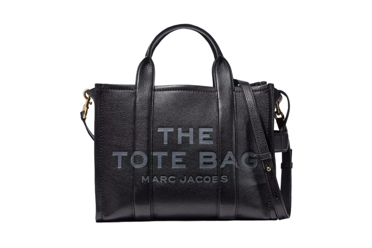 Marc Jacobs The Leather Medium Tote Bag, custom tote bag with logo imprint 2