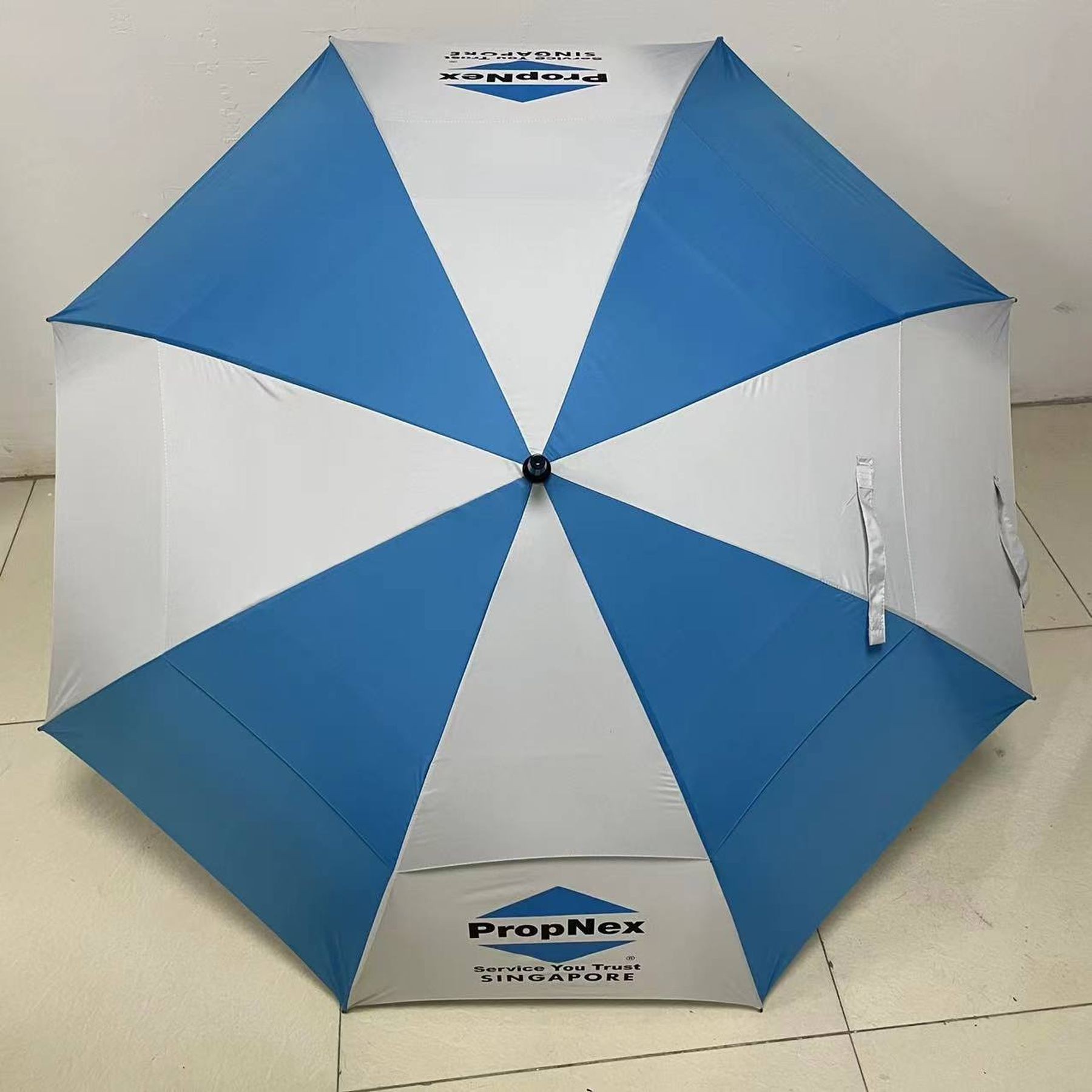 Automatic Open Windproof Golf Umbrella With Double Canopy 16