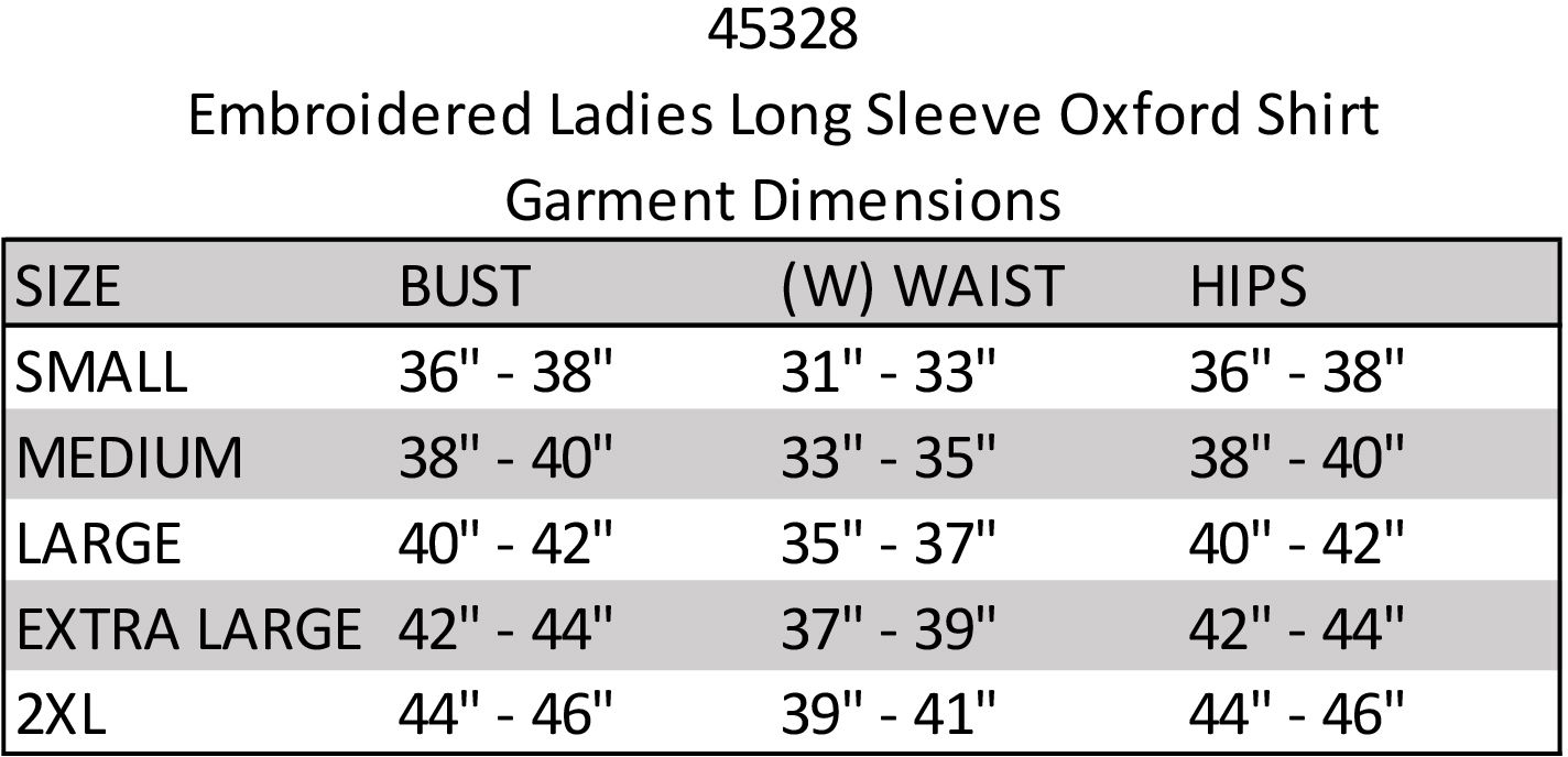 WOMEN'S LONG SLEEVE OXFORD SHIRT