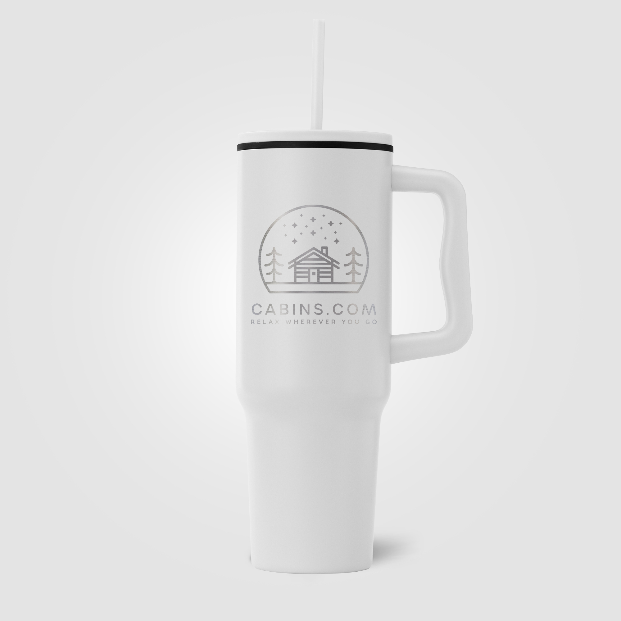 Polar - 40 oz. Stainless Steel Tumbler with Plastic Liner and Straw 4