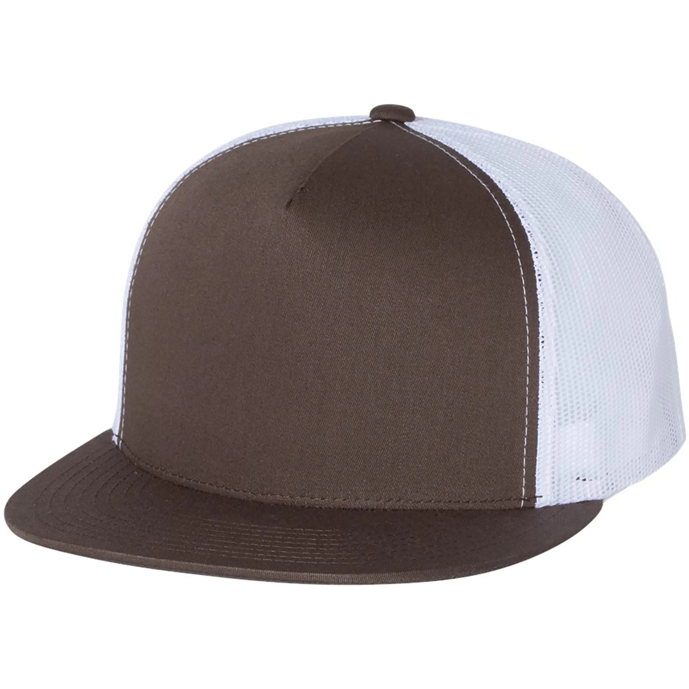 YUPOONG-CLASSIC FLAT BILL TRUCKER CAP 12