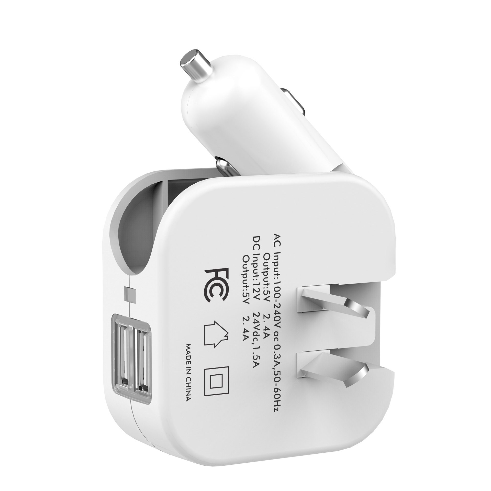 Portable Multifunction car and wall 2 in 1travel charger 6