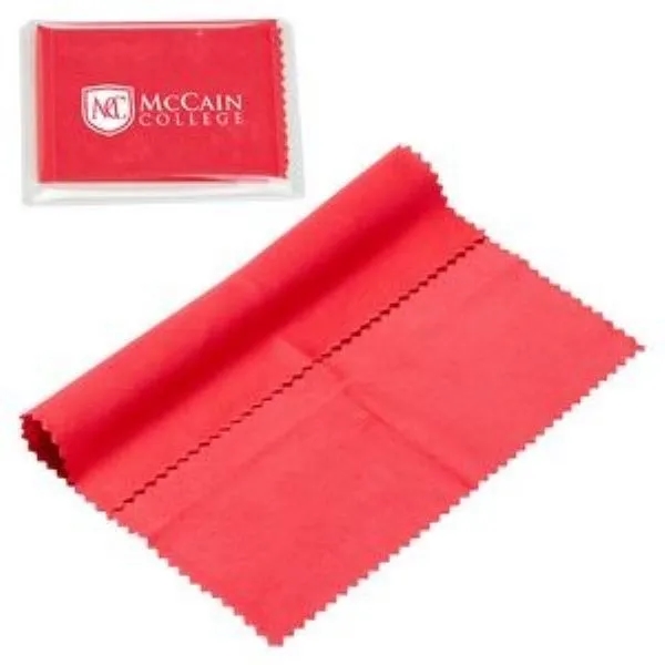 6" x 6" 220GSM Microfiber Cleaning Cloth in Clear PVC Case 7