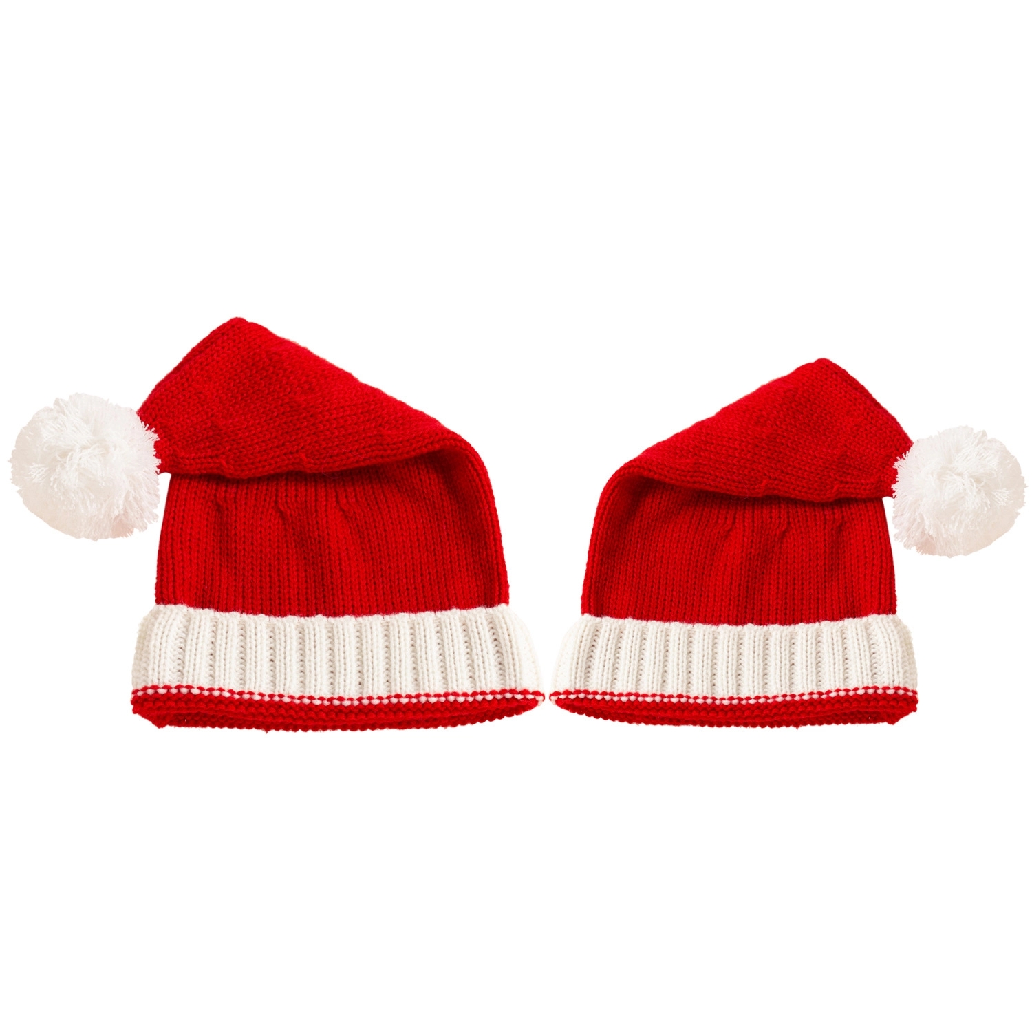 2 Pieces Christmas Beanie Winter Knitted Santa Hat 5