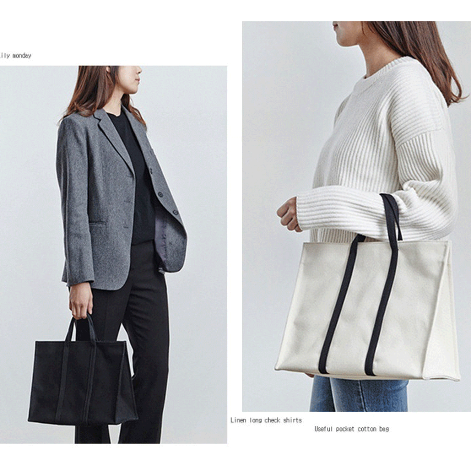 Eco-friendly spacious daily use Cotton Canvas Tote Handbag, custom tote bag with logo imprint 1