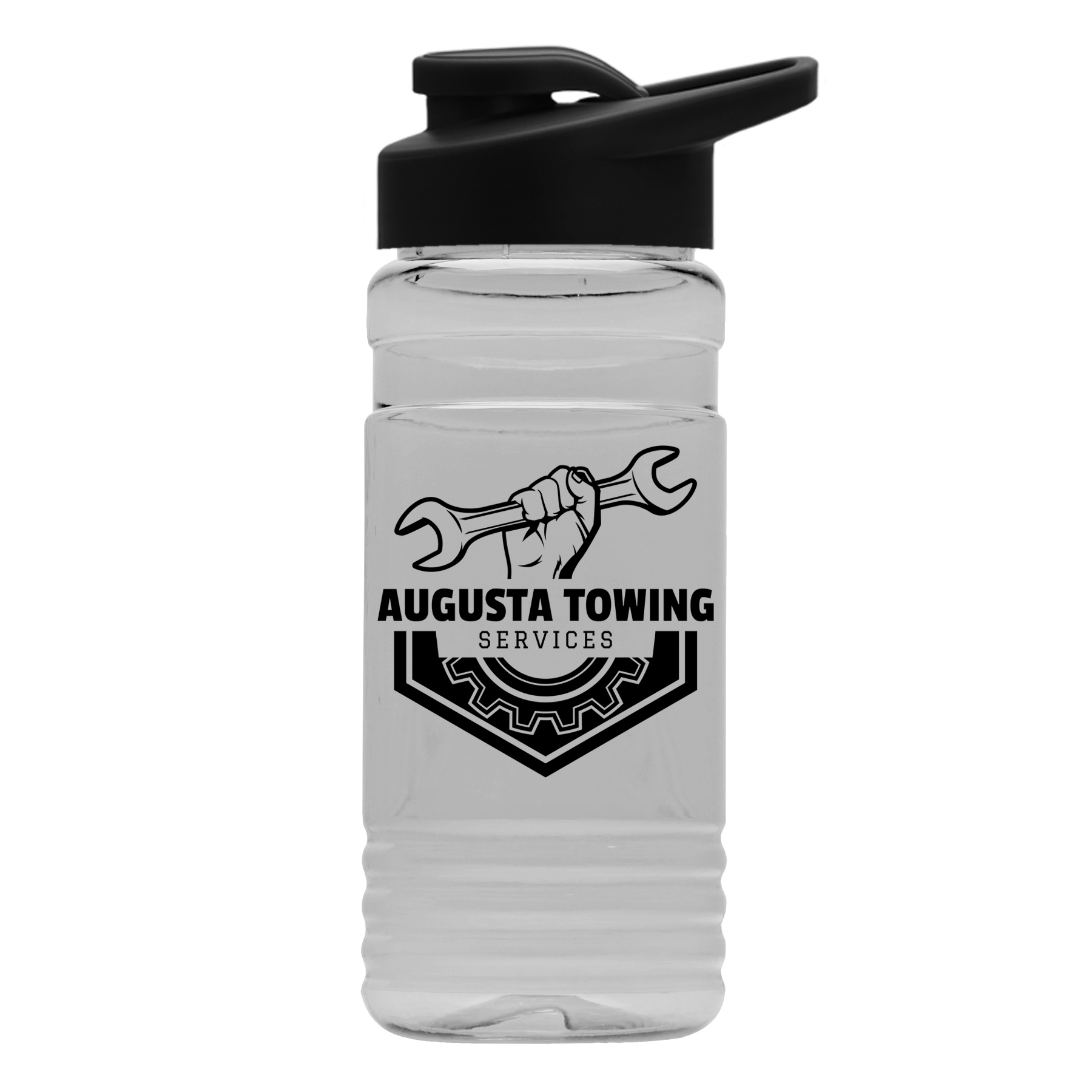 20 oz. Clear Sports Bottle with Drink-Thru 2