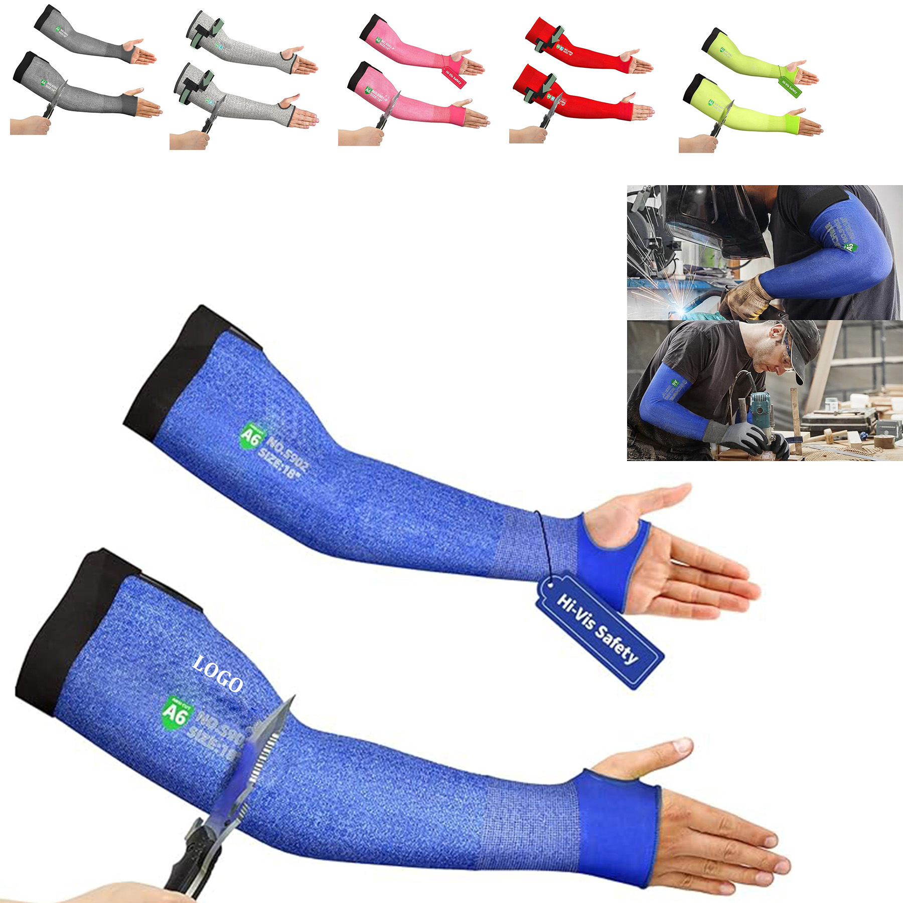 Unisex Cut Resistant Arm Sleeves 9