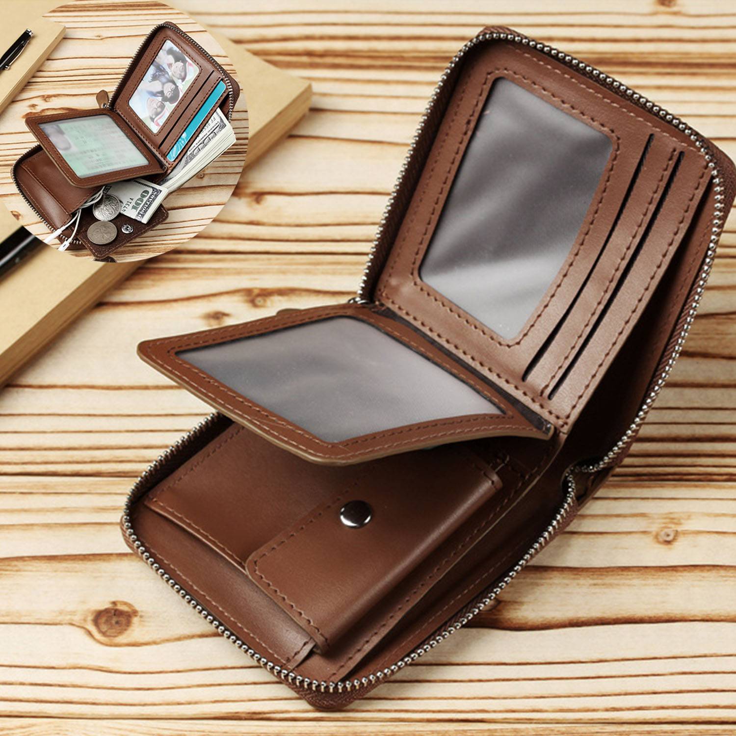 PU Leather Hand-hold Wallet For Man 7
