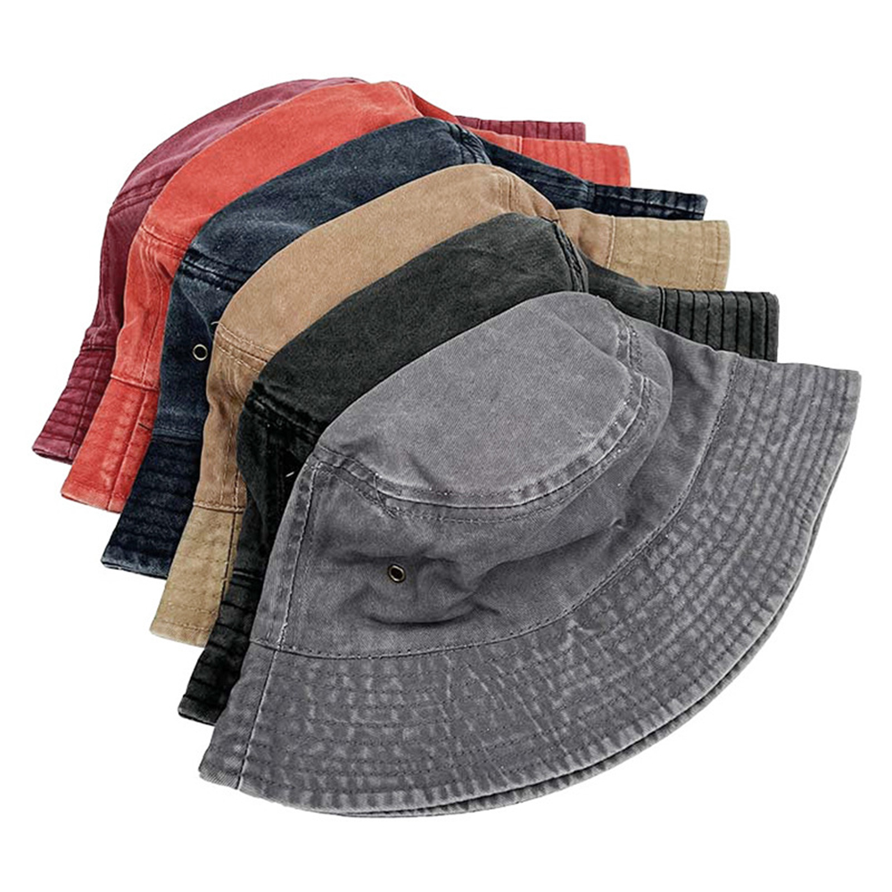Aging Treatment 100% Cotton Bucket Hat 1