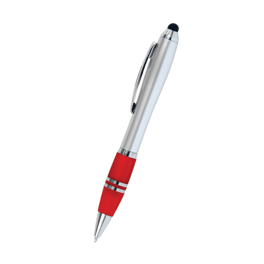 Blitz Silver Twist Action Stylus Ballpoint Pen 8