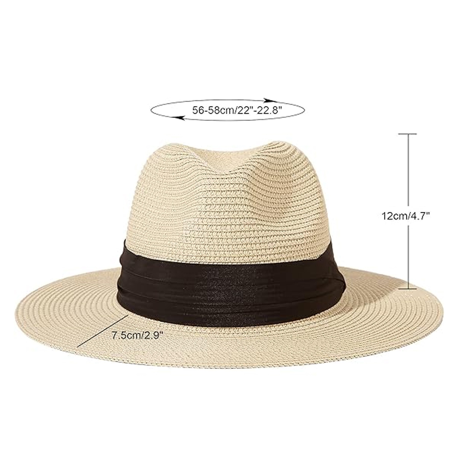Wide Brim Straw Panama Sun Hat 5