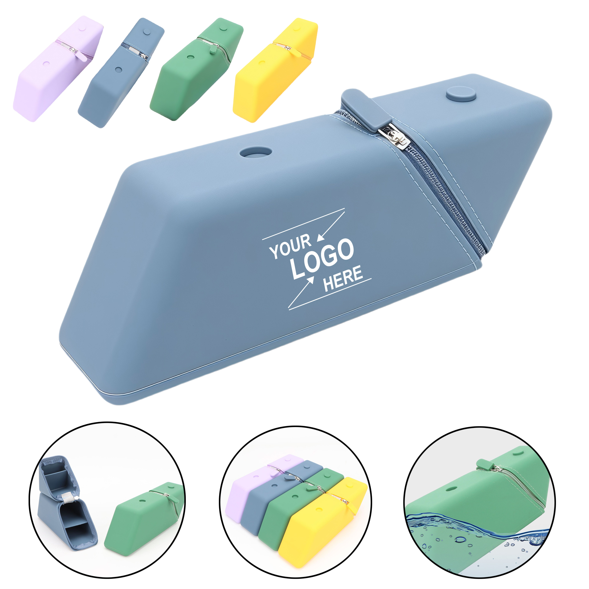 Large Capacity Silicone Pencil Case 3