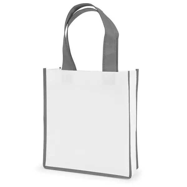 Rpet Mini Shopper Tote Bag With Color Trim -8.26x9x3.15 1