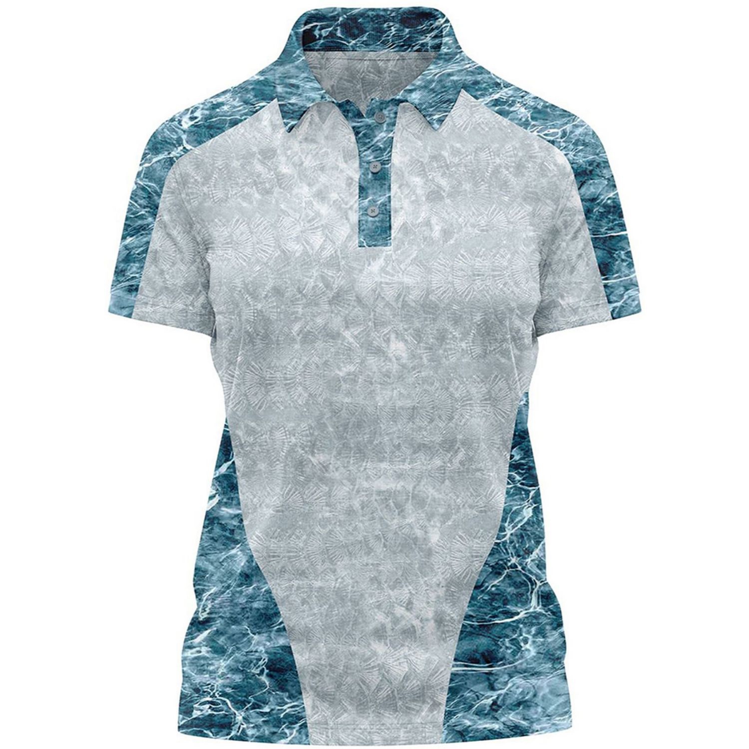 Mossy Oak® Women's 4.4 oz. Polyester Interlock Raglan Polo Shirt, UPF 50+