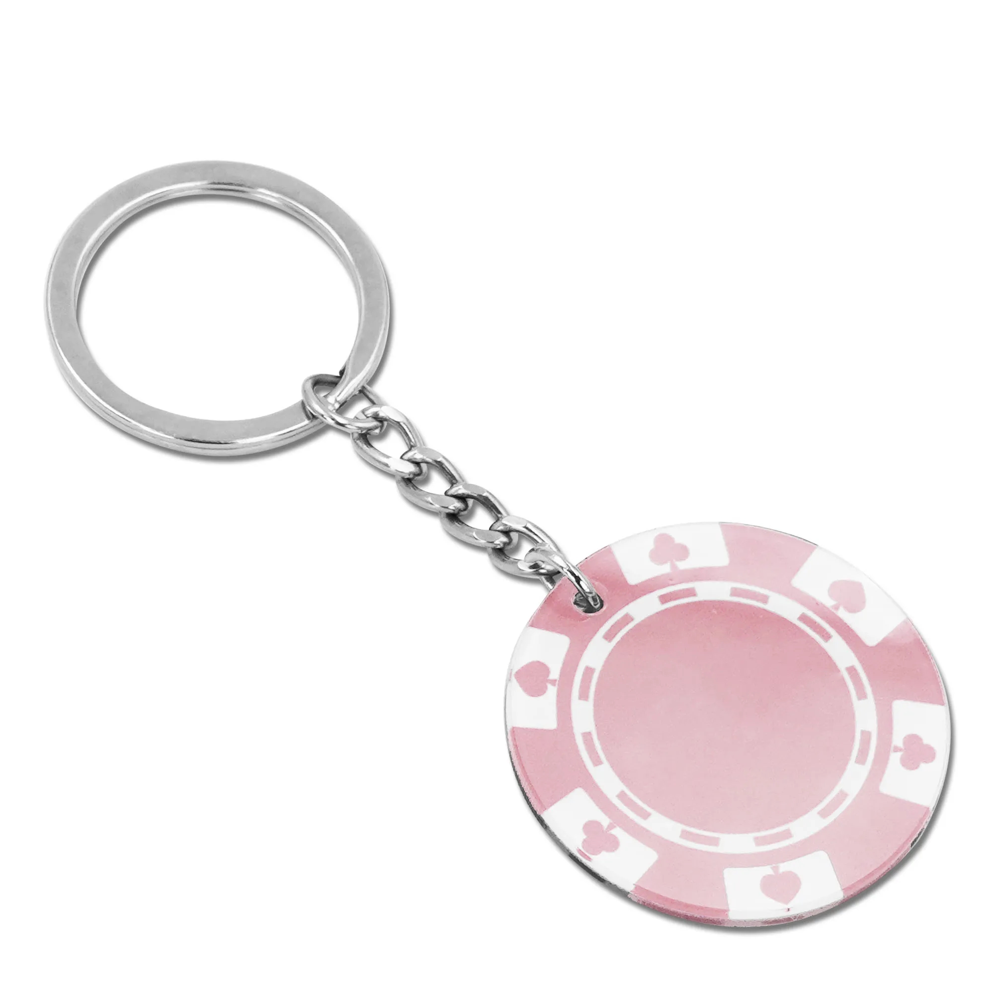 Full Color Acrylic Poker Chip Keychain 4
