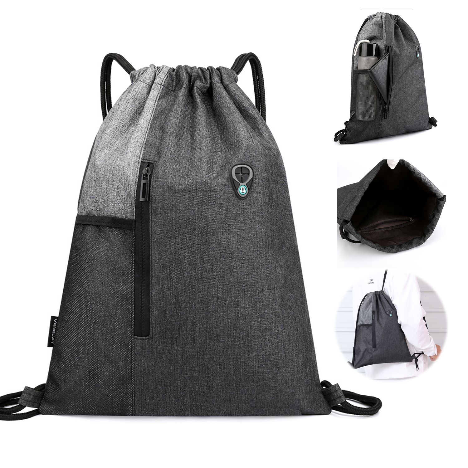 Waterproof Oxford Drawstring Backpack 2