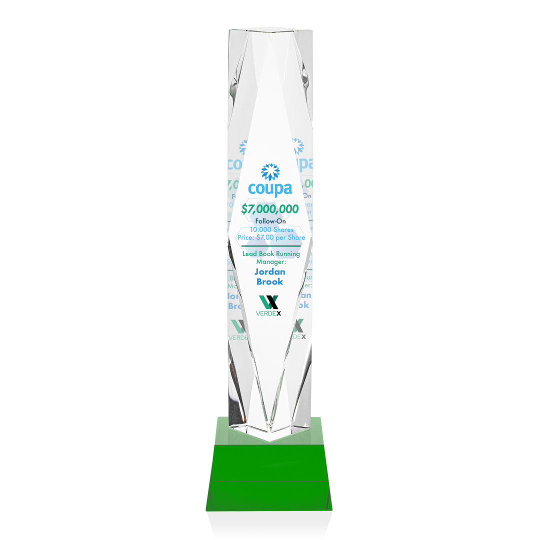 Toscana VividPrint™ Award on Base - Green 10