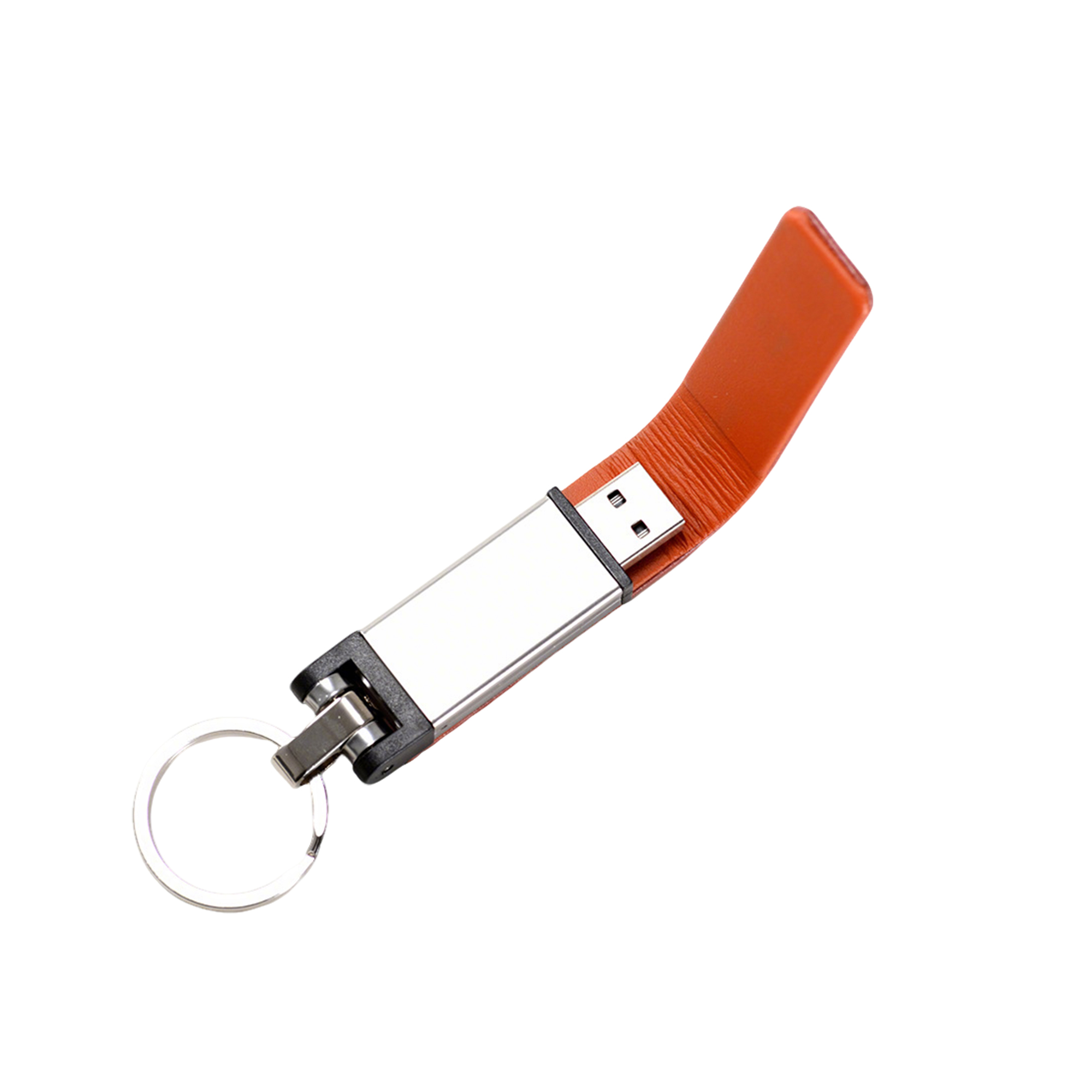 Metal And PU 16 GB USB Flash Drive Keyring 3