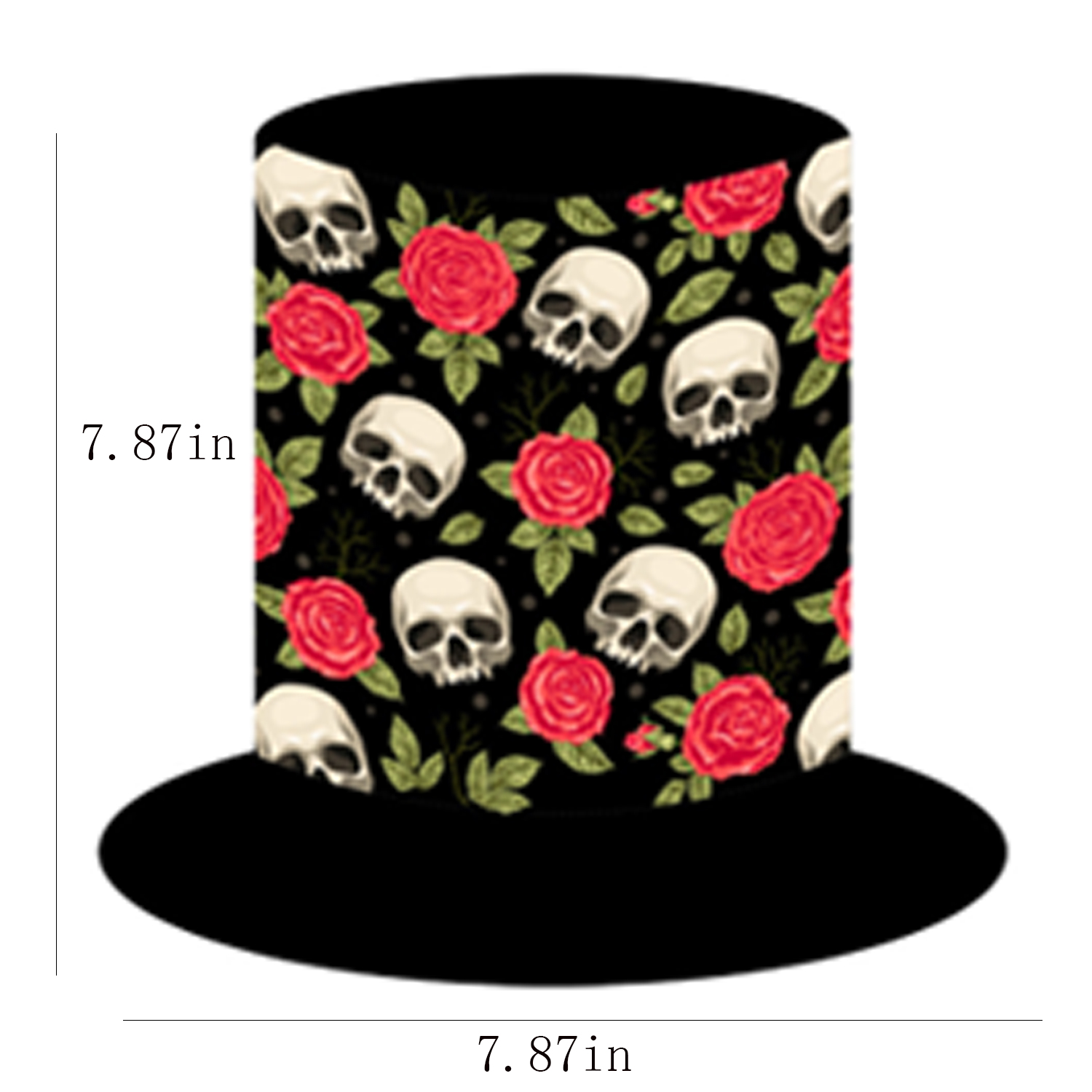 Polyester Halloween Skull Pumpkin Top Hat 9