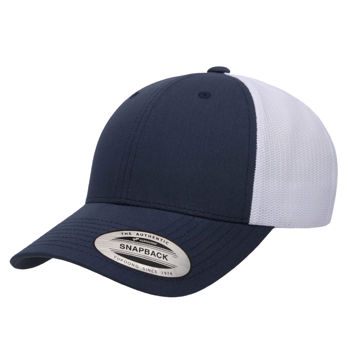 Yupoong 6601 YP Classics Elite Hat with Leatherette Patches or Embroidery 22