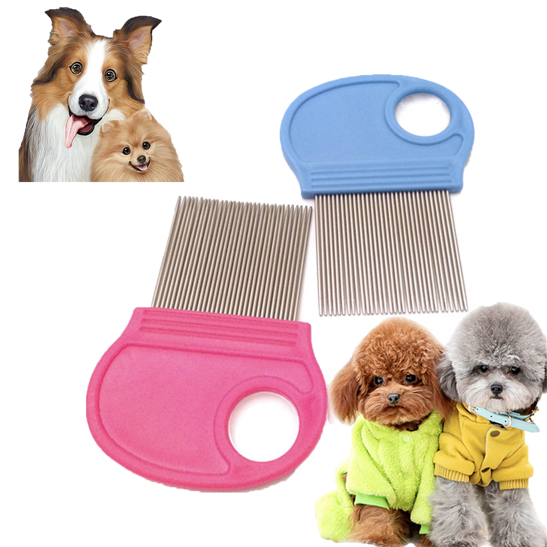 Pet Stainless Steel Grooming Comb 2