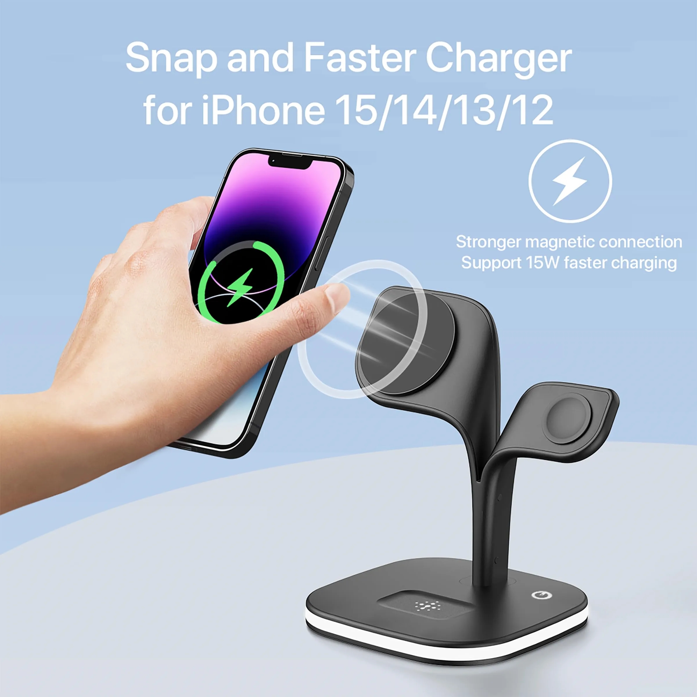 Wireless Charging Station for Magsafe Charger 5