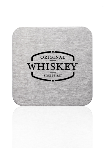 Carson Stainless Steel Square Drink Coasters 1
