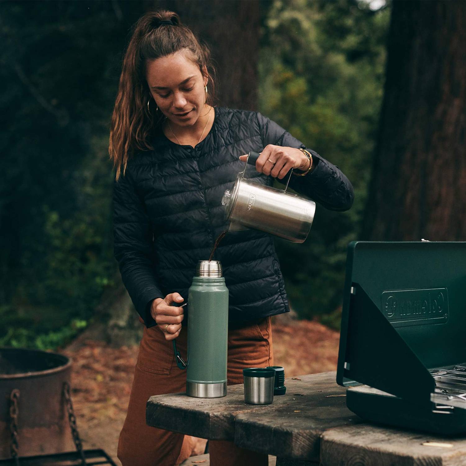 43oz Outdoor portable stainless steel thermos bottle 5