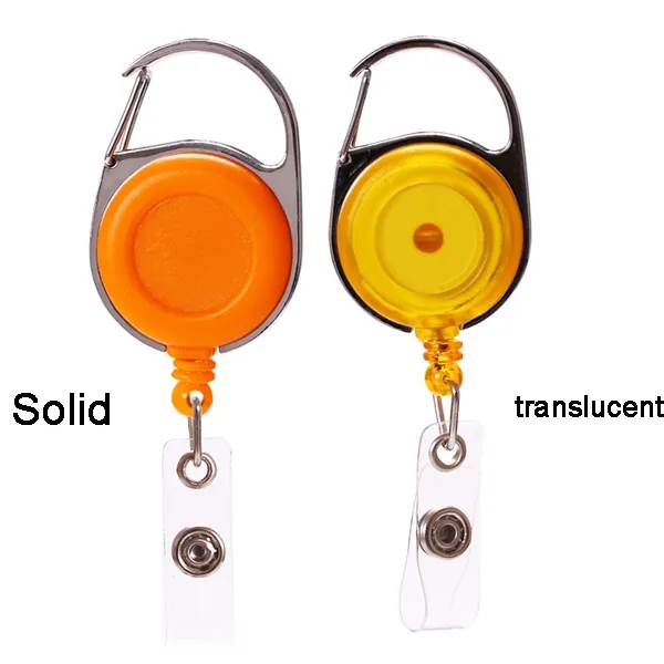 Retractable Carabiner Round Badge Reel 14