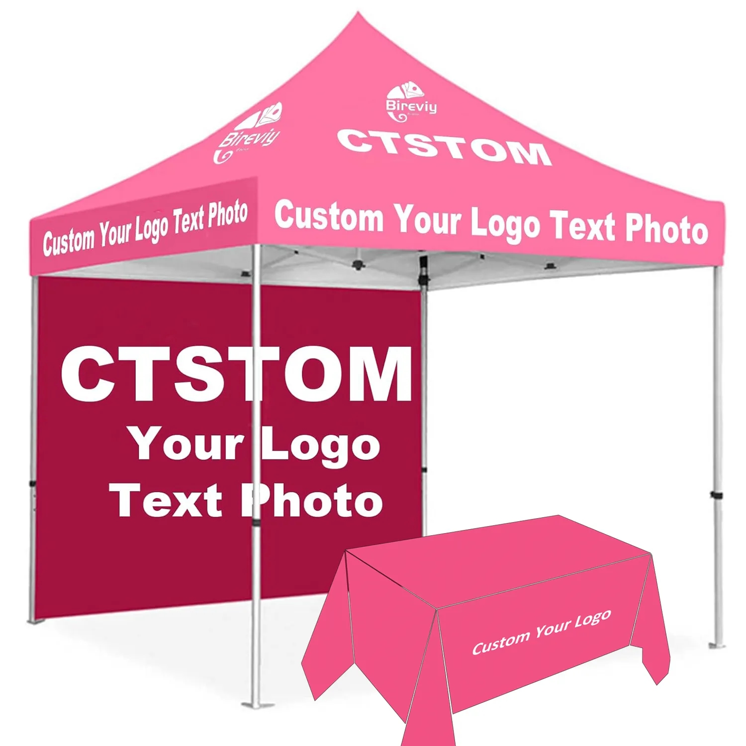 10'x10' Trade Show Canopy Tent with 6ft Table Cover 4