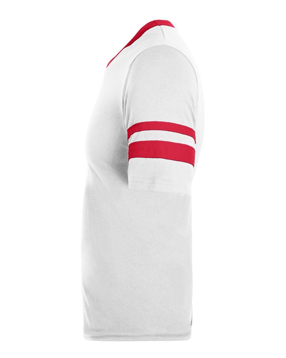 V-Neck Jersey with Striped Sleeves - 360 91