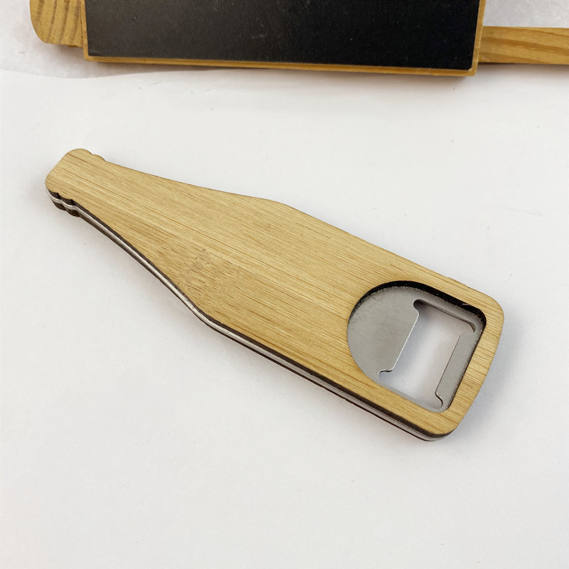 2 in 1 Custom Shape Wooden Key Pendant and Bottle Opener 2