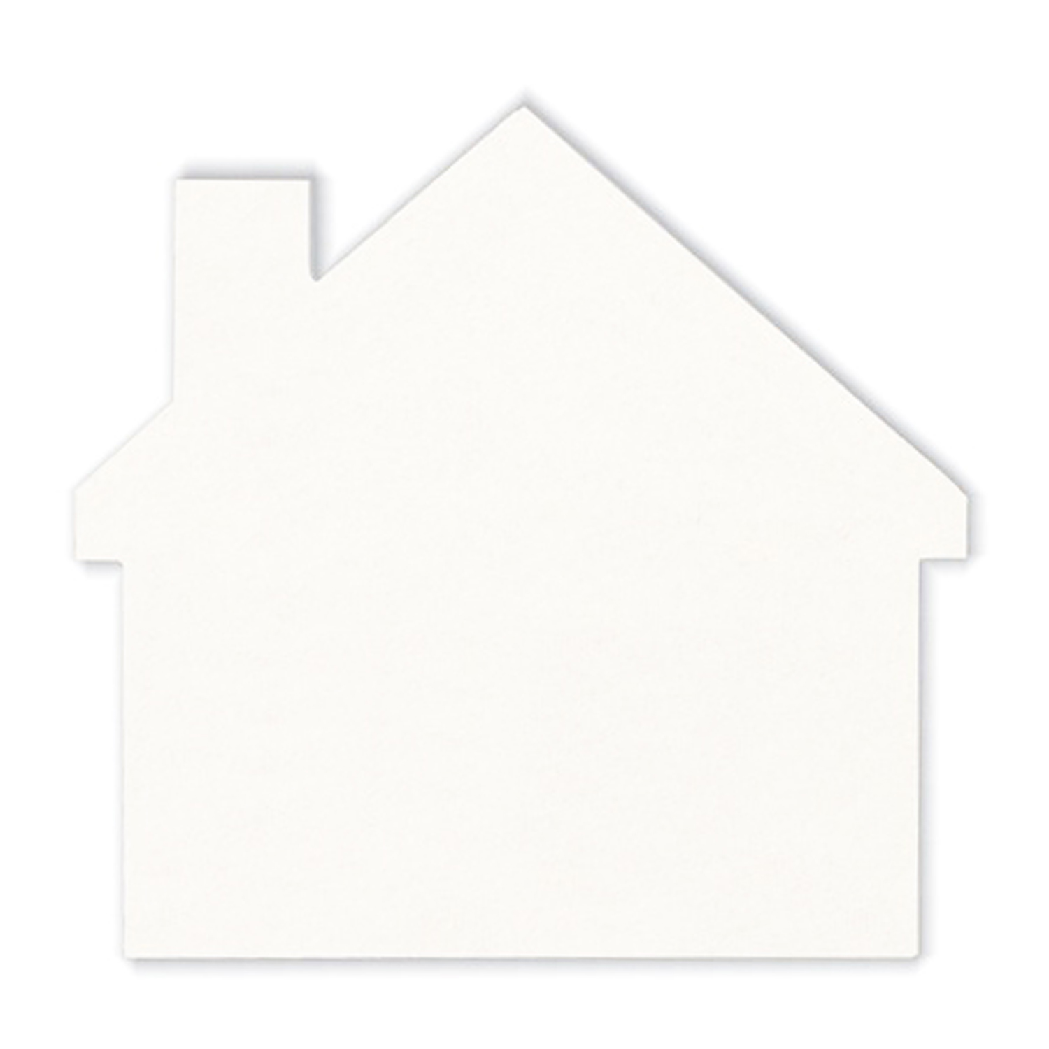 40 pt. Pulpboard Coaster, 3.5" House, Foil Stamped 2