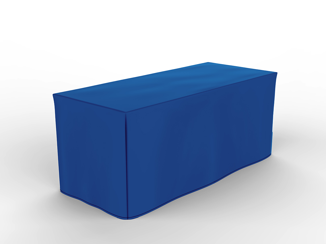 6' Fitted, 4 Sided Screen Print Value Quantity Table Cover 1
