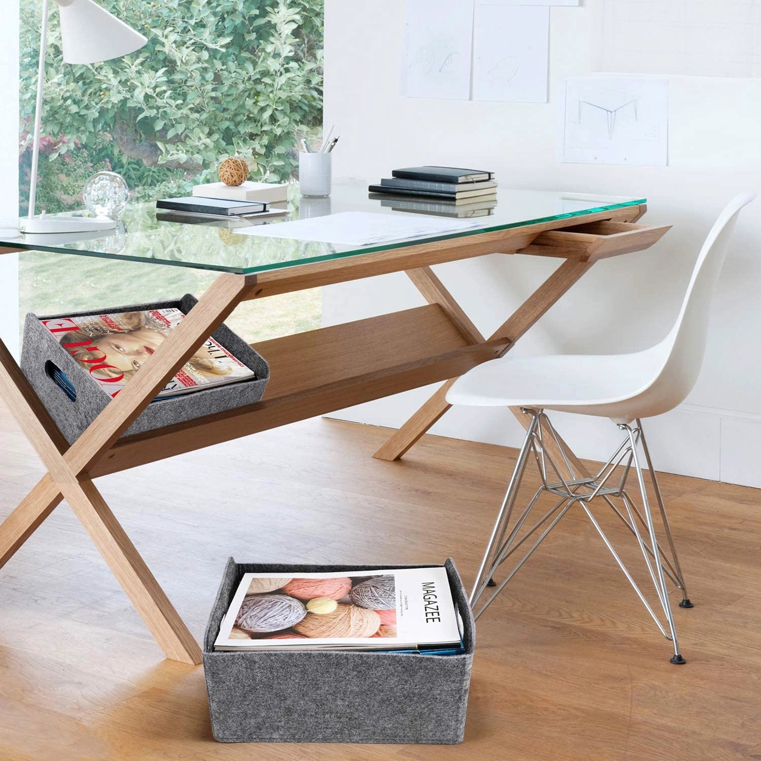 Felt Foldable Cube Bin 4