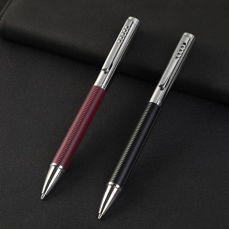 Pu leather&metal ballpoint pen 1