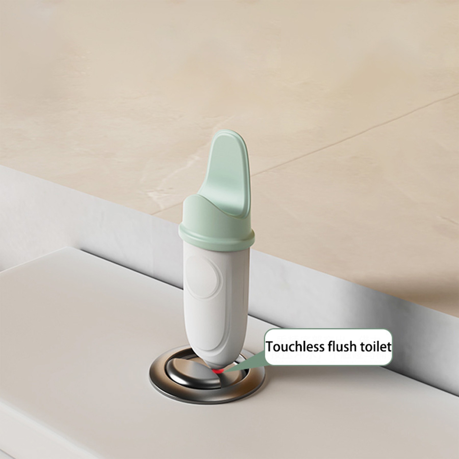 ABS Toilet Lid Lifter And Flush Button Cover 3